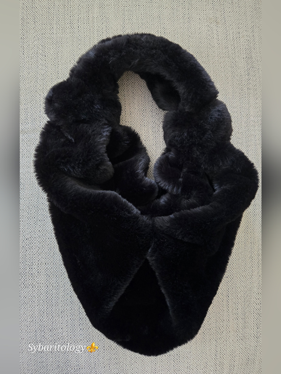 Simonmiller Large Lopsy Black Faux Fur Shoulder Bag Size:Os